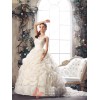 Marcia - Luxurious Taffeta Ballgown with Flowers on Shoulder  